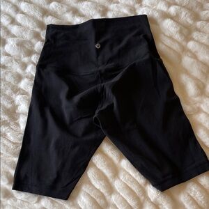 Lululemon High-Rise Black Biker Shorts 10”
